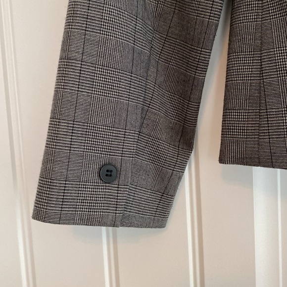 Oscar de la Renta Vintage Women's Blazer Gray Black Size 8 - Picture 7 of 11